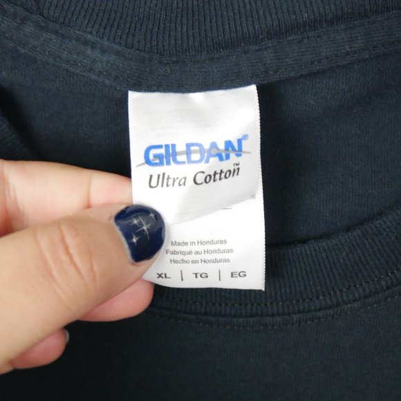 I'm Out of Bed and Dressed What More Do You Want? Black Graphic Tee XL - Picture 3 of 10